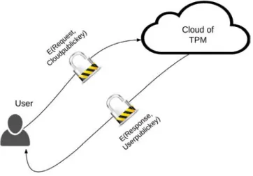 Fig. 7. Communication with a cloud of TPM.