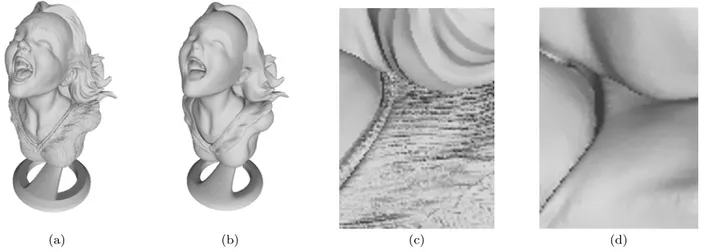 Fig. 5 (a) 3D-shape used in the tests (the well-known “Joyful Yell” 3D-model), which will be imaged under two scenarios (see Figures 6 and 7 )
