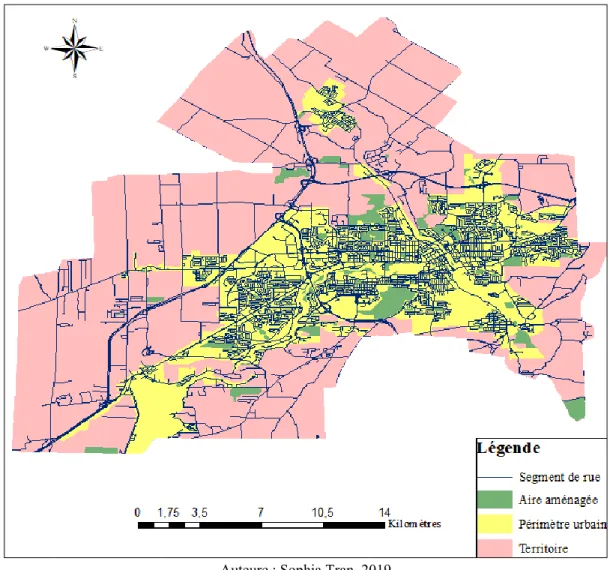 Figure 3. Site d’étude général (La Ville de Sherbrooke)