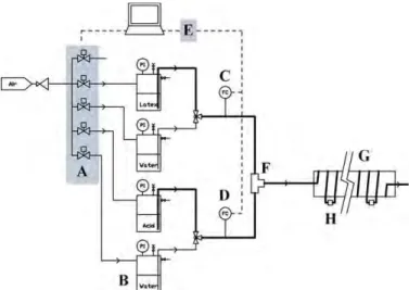 Fig. 3. Experimental millifluidic set-up.