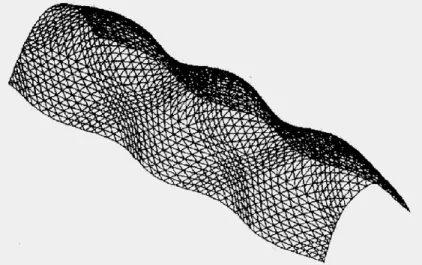 Fig. 1.18 – La structure du gridshell de Downland après analyse des contraintes.