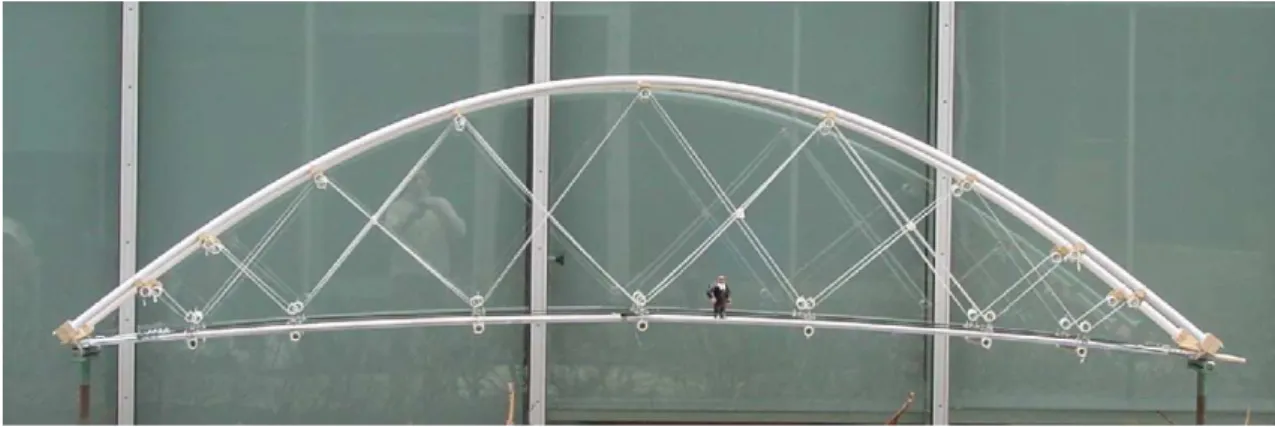 Fig. 2.5 – Maquette de la passerelle tout composite développée au LAMI.