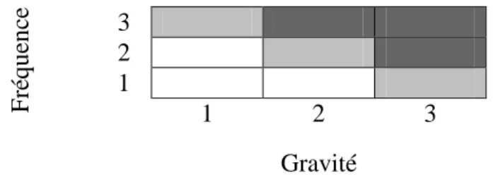 Figure 6. Exemple de matrice de criticité 