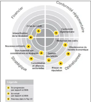 Figure 7 - Radar Ernst &amp; Young des risques d’entreprise 
