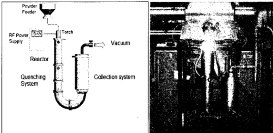 Figure 3.1 Experimental setup of the production process for carbon nanostructures. Adapted from [KIM et at