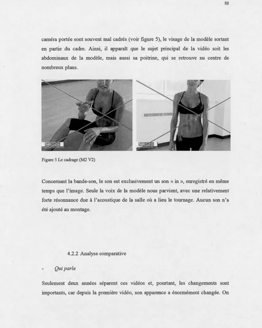 Figure 5  Le  cadrage  (M2  V2) 