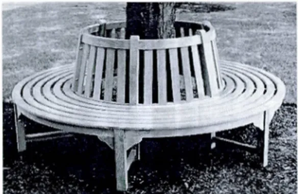 Figure 3.2  Banc d'arbre de jardin,  2014. Tiré  du  site 