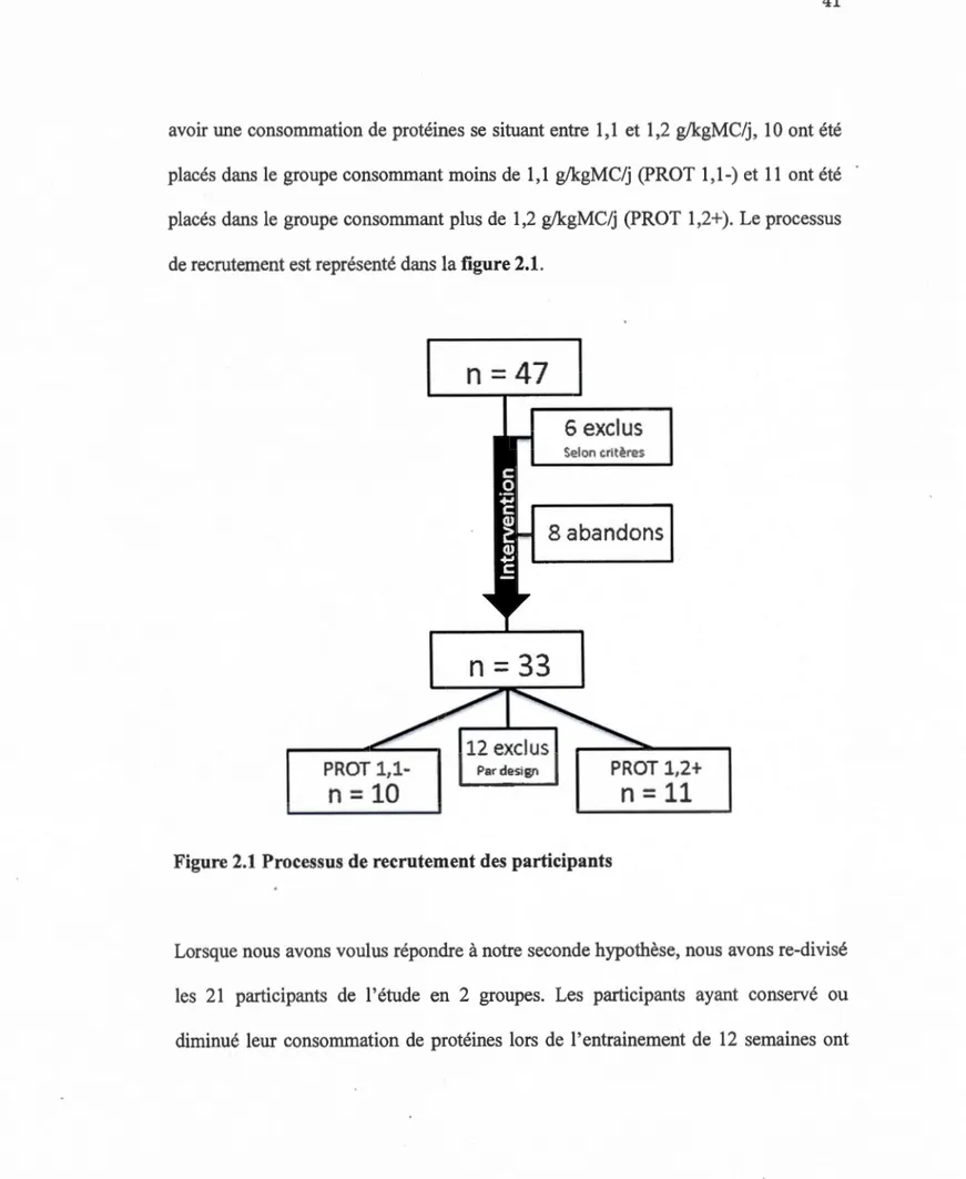 Figure  2.1  Processus de recrutement des  participants 