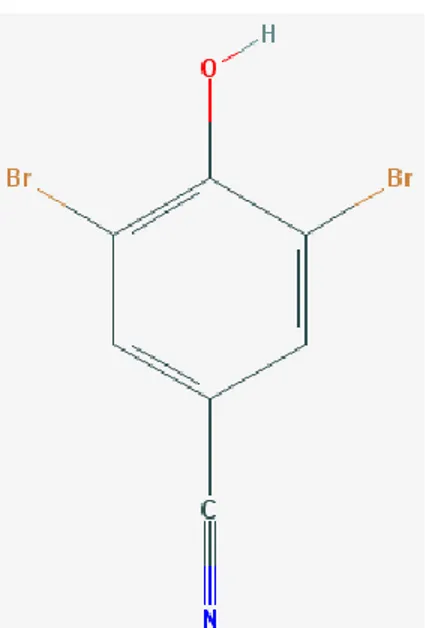 Figure 1.7, Structure du bromoxynil. 