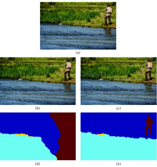 Fig. 9 Examples where seeds of Santner et al. 26 are inadequate in location and number for SαF to accu- accu-rately segment the image