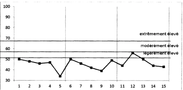 Figure  1.3  Résultats au Beck, sujet C