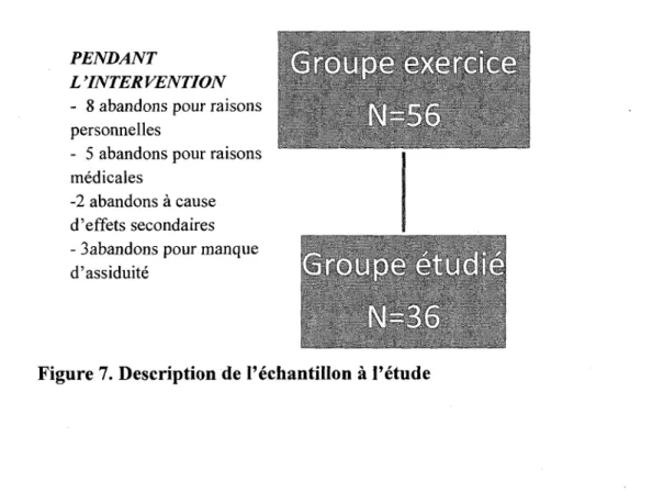 Figure 7. Description de l'echantillon a l'etude 