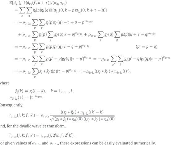 Table 4 summarizes the square roots of the ratios of the averages over realizations of (co)variance estimates and of the Monte Carlo (co)variances