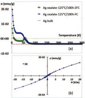Fig. 7. Silver nanoparticles obtained after heat treatment of the silver oxalate at 125 ! C for 100 h in helium atmosphere, inside the vibrating sample magnetometer used for the magnetic measurements