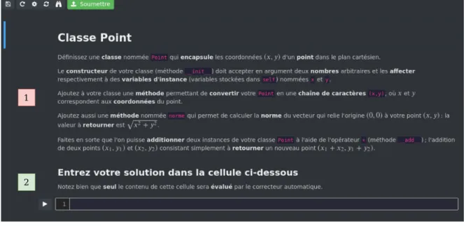 Figure 0.1 – Exemple d’un notebook jupyter d’examen
