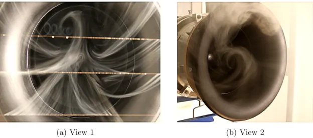Figure 1.7: Inflow distortion visualization with a smoke generation technique by Sturm et al