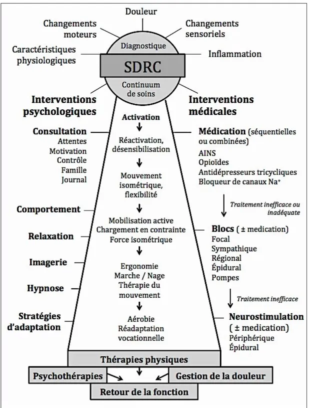 Figure 1. Premières lignes directrices pour le traitement du SDRC (1998) 