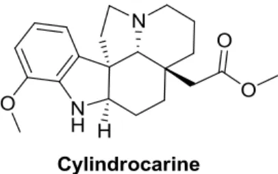 Figure 1. Structure de la cylindrocarine 