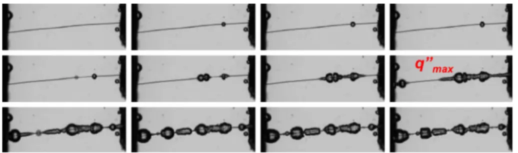 Fig. 11. Time evolution of wire superheat during relaxation. Numbers refer to tests 2–10