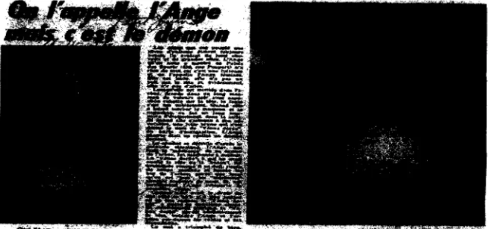 Figure 1.6 - « On l'appelle l'Ange mais c'est le démon » 