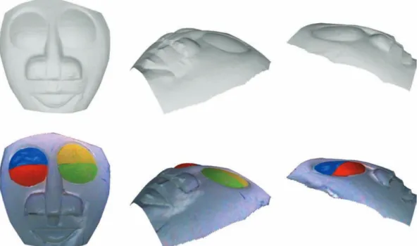 Fig. 17. 3D-reconstruction by photometric stereo, using the standard directional approximation [3,5,7]