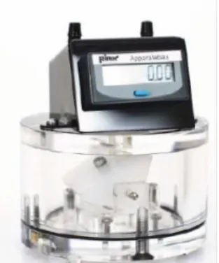 Figure 14 : Compteur volumétrique MilliGascounter® utilisé pour la mesure des débits gazeux en sortie du compartiment  cathodique 