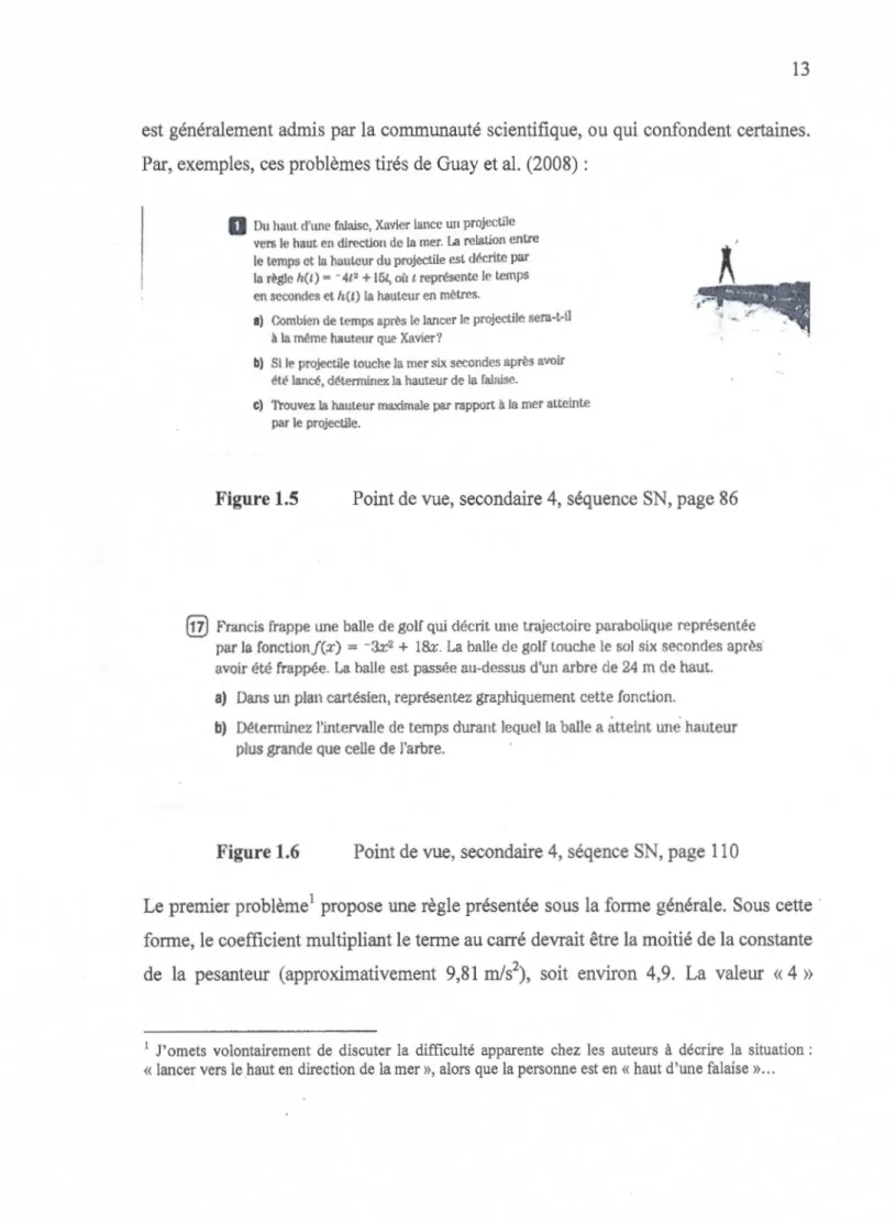 Figure 1.5  Point de vue, secondaire 4, séquence SN, page 86 