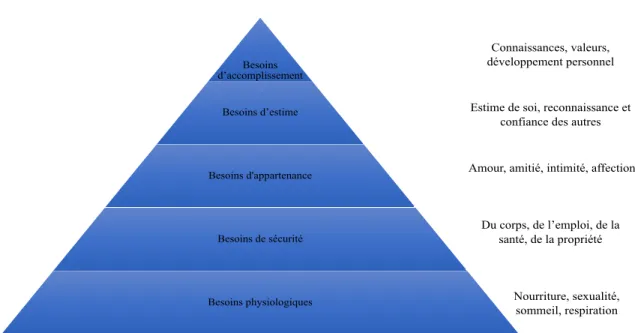 Figure 2. Pyramide des besoins 