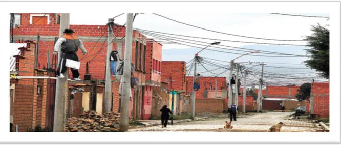 Illustration 8 : Mannequins suspendus pour faire peur aux criminels à El Alto 