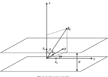 Fig. 1. Configuration étudiée. Fig. 1. Studied configuration.