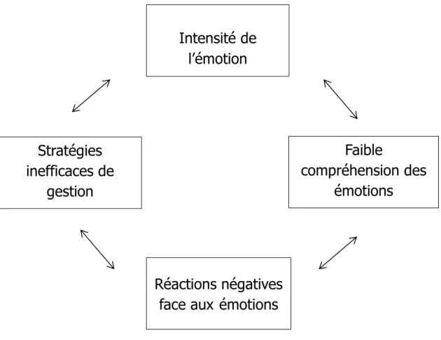 Figure 2. Présentation schématique du modèle de la régulation émotionnelle 