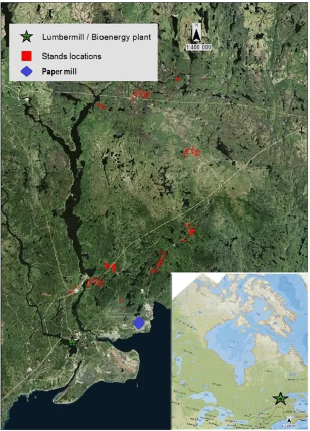 FIGURE 1 STUDY LOCATION, IN THE CÔTE-NORD REGION (QUÉBEC, CANADA) 