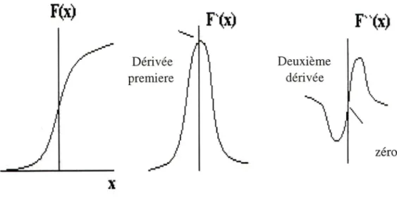 Figure 3.3 -  Les dérivées successives du contour