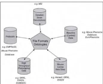 Figure II : L’intégration de sources de données phénotypiques murines diverses (The Mouse Phenotype  Database Integration Consortium, 2007) 