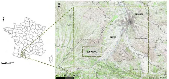Figure 8 : Localisation de la zone d'étude correspondant au nom de projet SYMPA. 