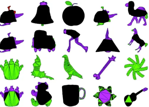 Table 1 shows that for most shapes (70%) the annotations are best clustered into two separate valid clusters