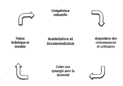 Figure 1.2.  Traduction du modèle de développement du potentiel  d'adaptabilité du  leader de  Glover et al