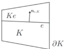 Fig. 5. Notations for the low-Mach scheme used in this work.