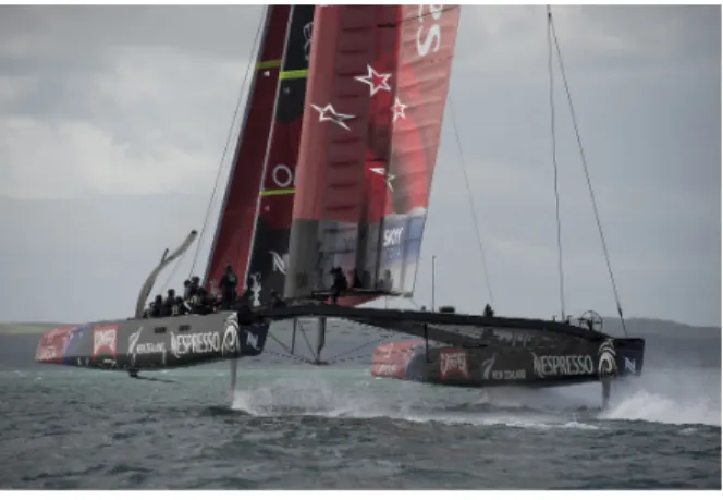 Figure 2: AC72 foiling 