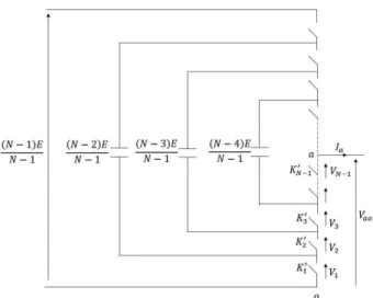 Figure 3 : Bras d’onduleur à capacités flottantes à N niveaux 