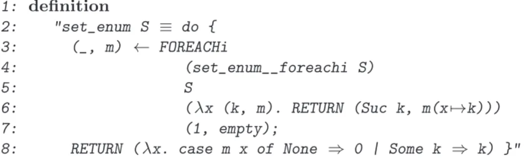 Fig. 4. Numbering of sets