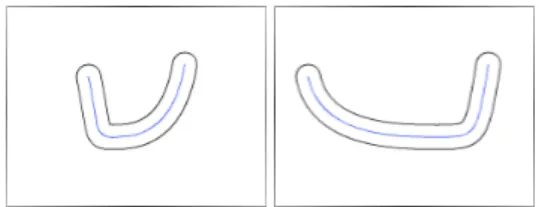 Figure 7: Reconstruction d’une surface canal à partir de pro- pro-jections perspectives de celle-ci