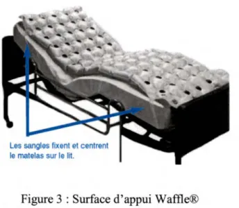 Figure 3 : Surface d'appui Waffle® 
