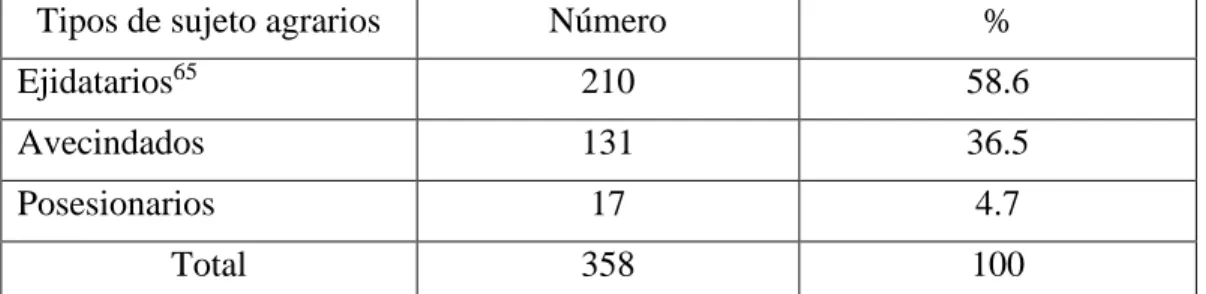 Tabla 9. Superficies del ejido de Chablekal inscritas en el PROCEDE, 1998  Tipos de superficie  Extensión en hectáreas  % 