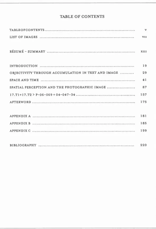 TABLE  OF CONTENTS 