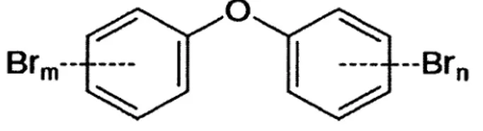 Figure  1  :  Structure chimique des PBDE 