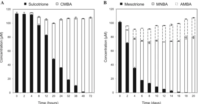 Fig. 4 Proposed scheme for the degradation of sulcotrione by Bradyrhizobium sp. SR1