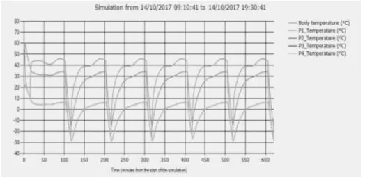 Fig 7. Temperature analysis for 6U model 