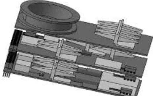Fig  1.  Complete  assembly  design  for  a  preliminary  configuration of 2U size. 