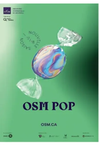 Figure 5. Affiche pour la série  de concerts OSM Pop lors de la  saison 2017-2018 (OSM)